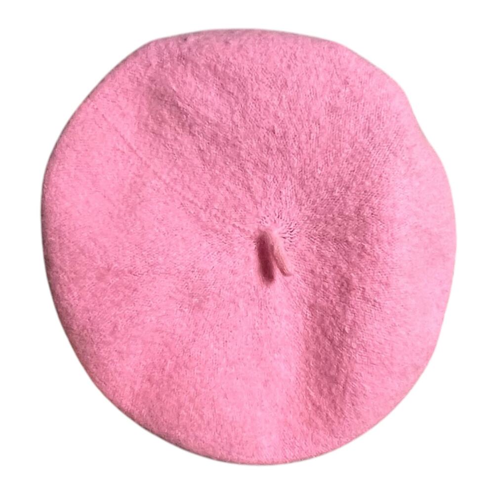 Vintage Pink Wool Beret